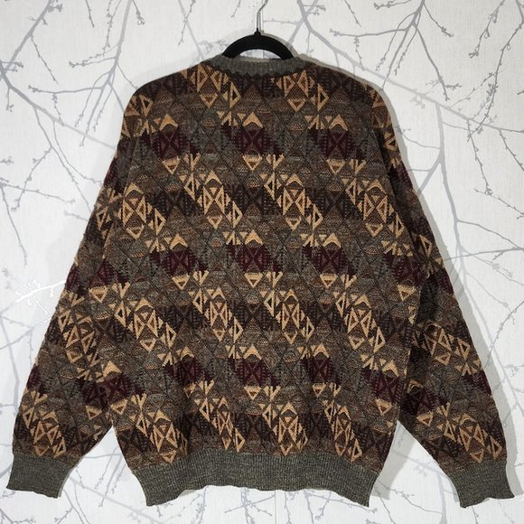 Tricots St. Raphael VTG Coogi Style Textured Merino Wool Sweater - Picture 2 of 3